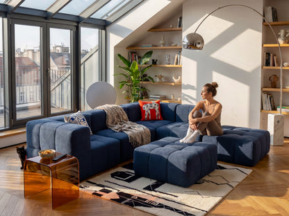 EEAZI Modulares Sofa – Flexibles Design für jeden Raum – 5-teilig, Blau