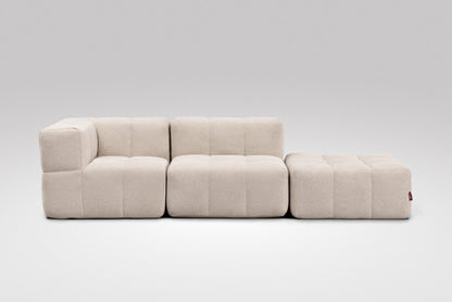 EEAZI Modulares Sofa – Flexibles Design für jeden Raum – 3-teilig Beige