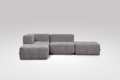 EEAZI Modulsofa – Flexibles Design für jeden Raum – 4-teilig Grau