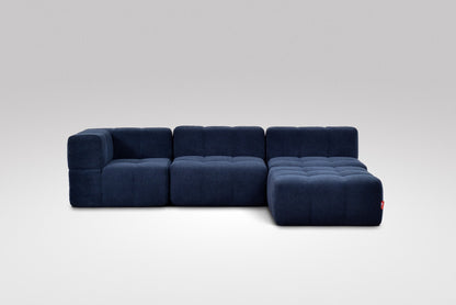 EEAZI Modulares Sofa – Flexibles Design für jeden Raum – 4-teilig, Blau