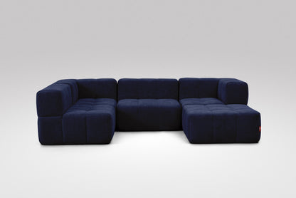 EEAZI Modulares Sofa – Flexibles Design für jeden Raum – 5-teilig, Blau