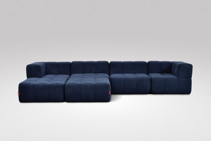 EEAZI Modulares Sofa – Flexibles Design für jeden Raum - 6-teilig, Blau