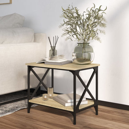 Side Table Sonoma Oak – 55 cm Modern Wood-Look Table