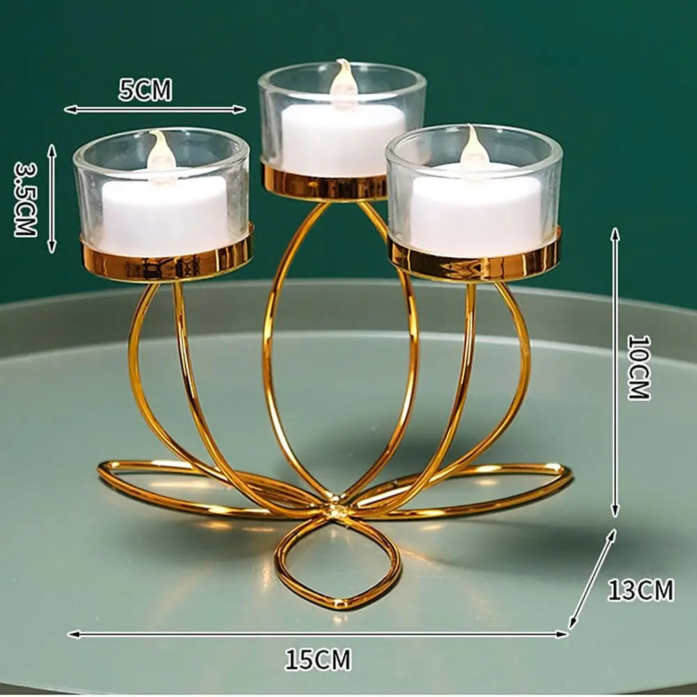 Metal Candlestick Holder – Elegant Retro Candle Stand