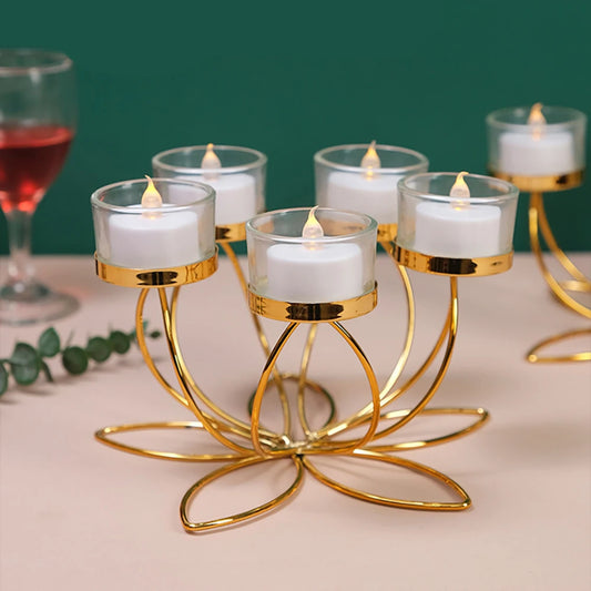 Metall Kerzenhalter – Eleganter Retro-Kerzenständer