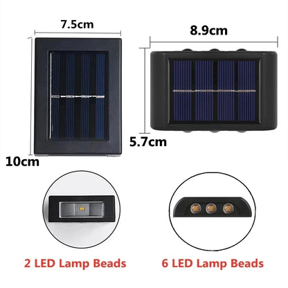 Solar LED Outdoor Light – Waterproof Sensor Garden Wall Lamp
