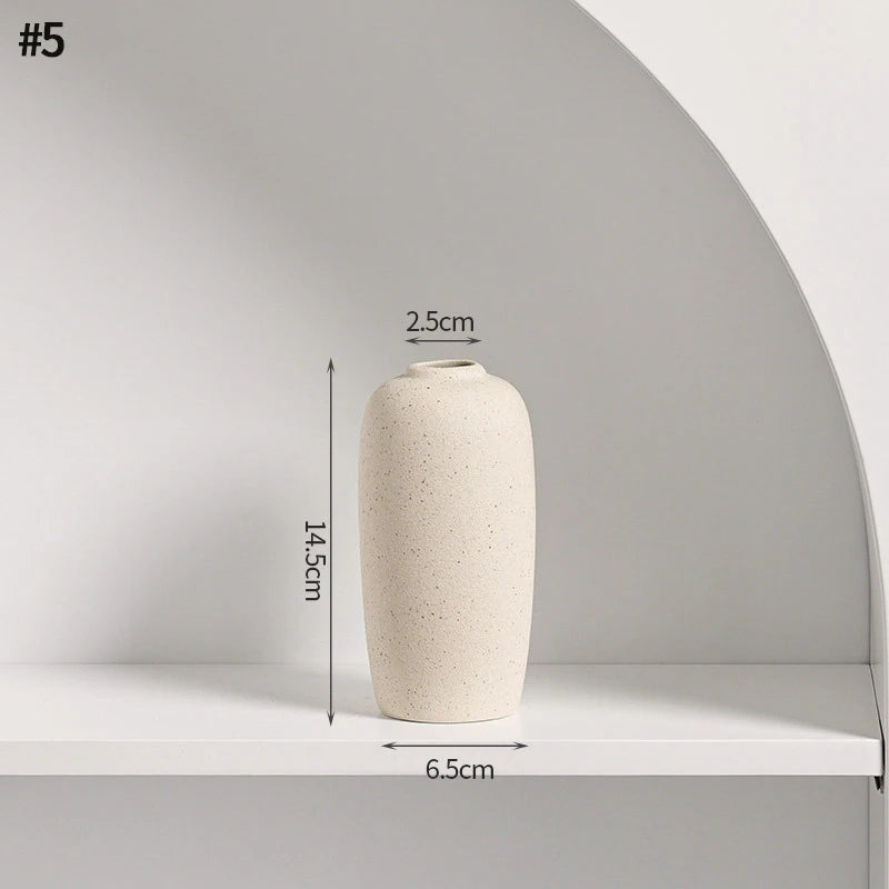 Nordic White Vase – Minimalist Home Decor Accent