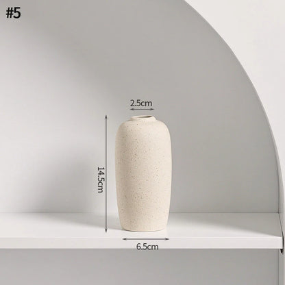 Nordic White Vase – Minimalist Home Decor Accent