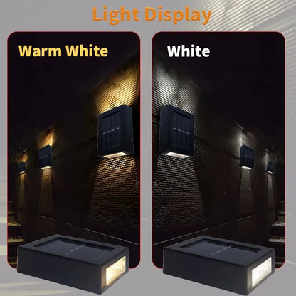 Solar LED Outdoor Light – Waterproof Sensor Garden Wall Lamp