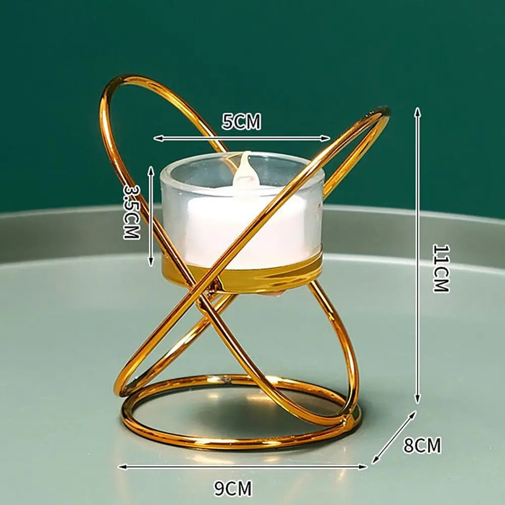 Metal Candlestick Holder – Elegant Retro Candle Stand