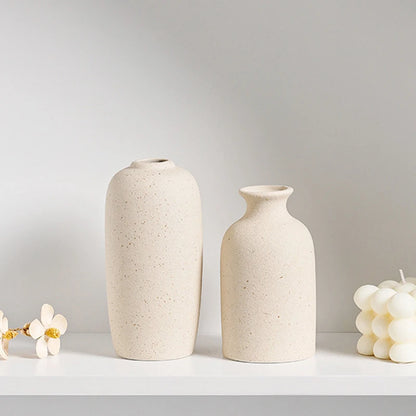 Nordic White Vase – Minimalist Home Decor Accent
