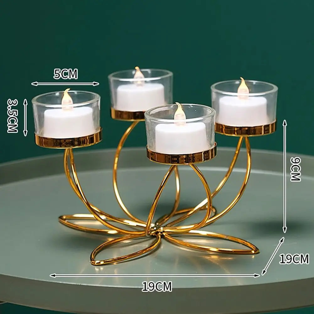 Metal Candlestick Holder – Elegant Retro Candle Stand