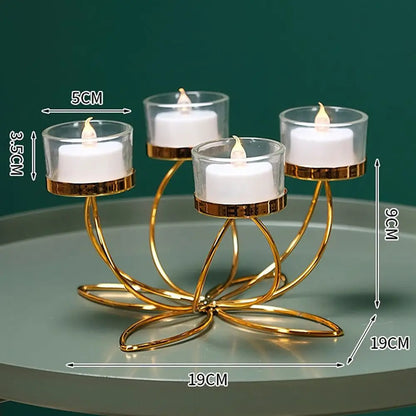 Metal Candlestick Holder – Elegant Retro Candle Stand