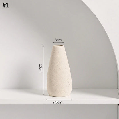 Nordic White Vase – Minimalist Home Decor Accent