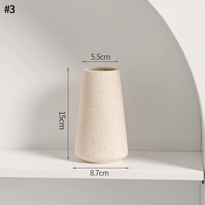 Nordic White Vase – Minimalist Home Decor Accent