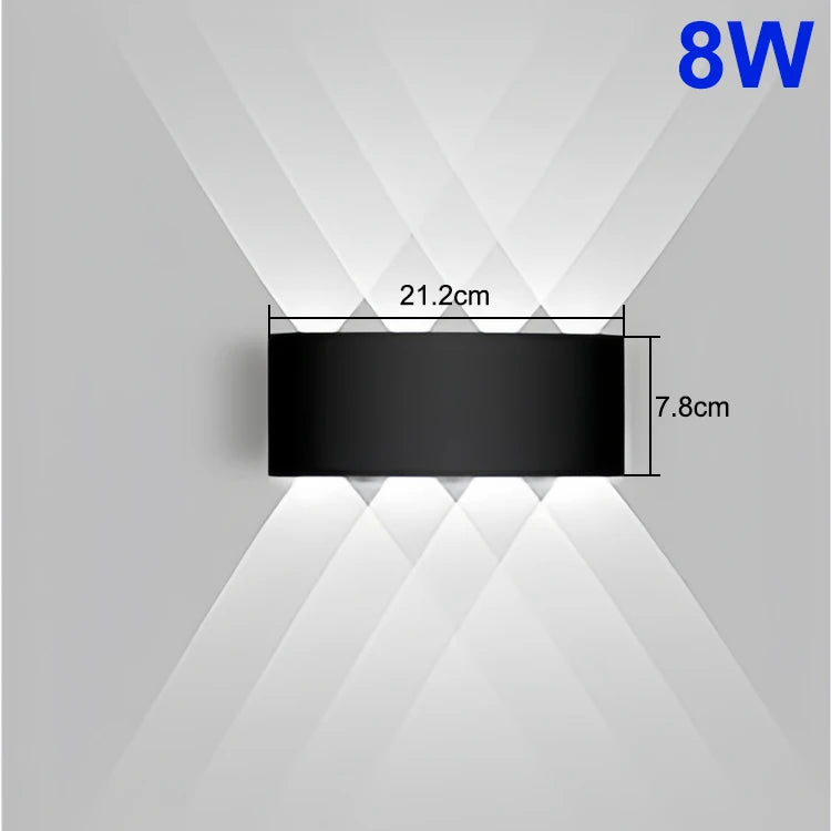 Up & Down LED Wandleuchte – Moderne wasserdichte Wandlampe