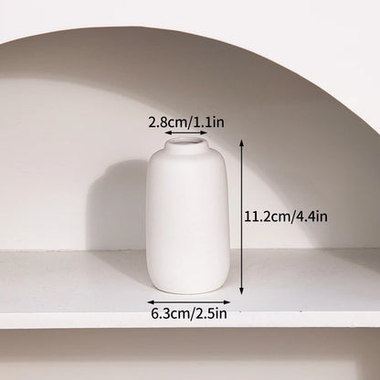 Nordic White Vase – Minimalist Home Decor Accent