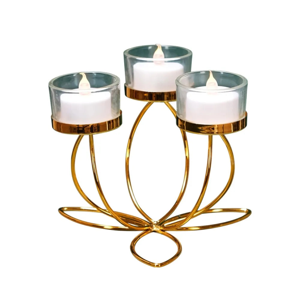 Metal Candlestick Holder – Elegant Retro Candle Stand