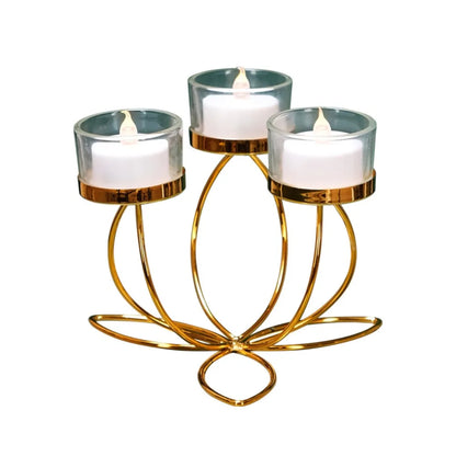 Metal Candlestick Holder – Elegant Retro Candle Stand