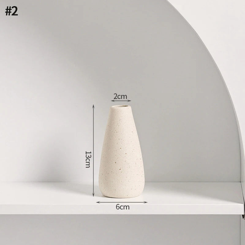 Nordic White Vase – Minimalist Home Decor Accent