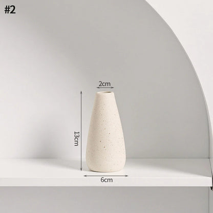 Nordic White Vase – Minimalist Home Decor Accent