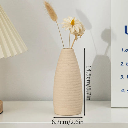 Nordic White Vase – Minimalist Home Decor Accent