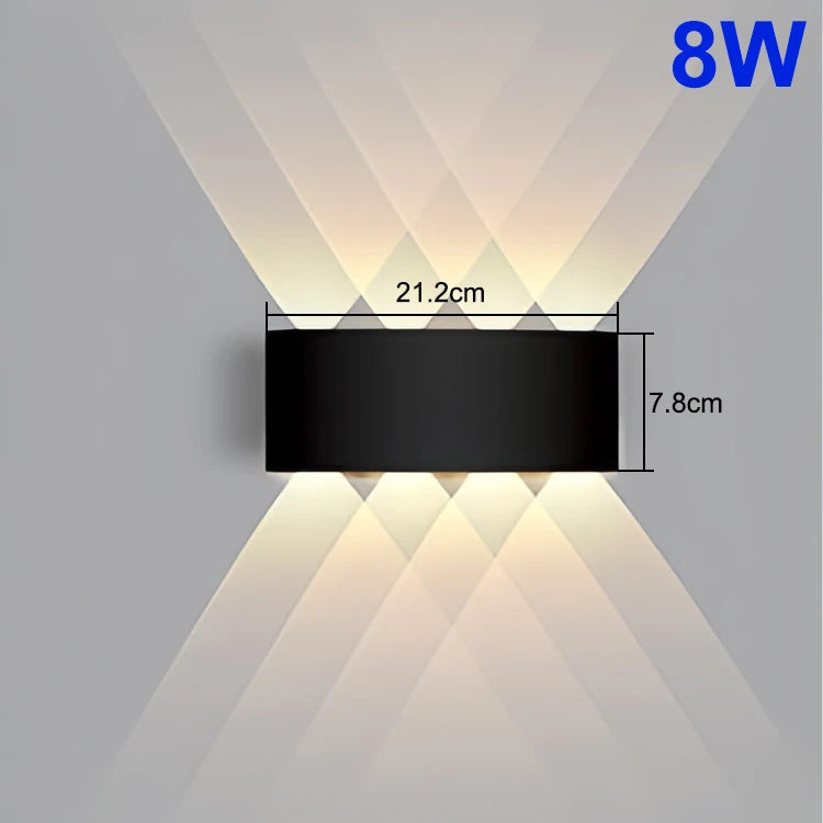 Up & Down LED Wandleuchte – Moderne wasserdichte Wandlampe