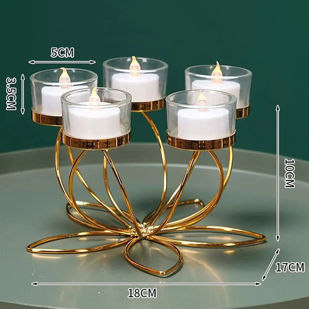 Metal Candlestick Holder – Elegant Retro Candle Stand