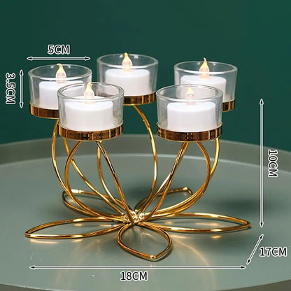 Metal Candlestick Holder – Elegant Retro Candle Stand