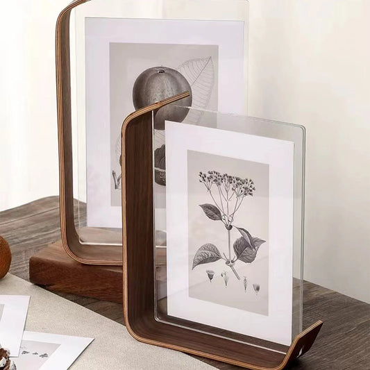 Acryl-Holz-Fotorahmen – Moderner Tischbilderhalter