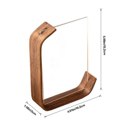 Acryl-Holz-Fotorahmen – Moderner Tischbilderhalter