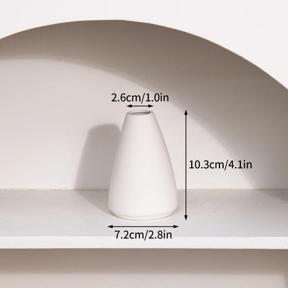 Nordic White Vase – Minimalist Home Decor Accent