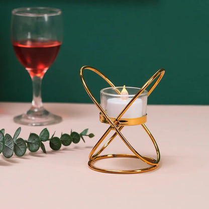 Metal Candlestick Holder – Elegant Retro Candle Stand