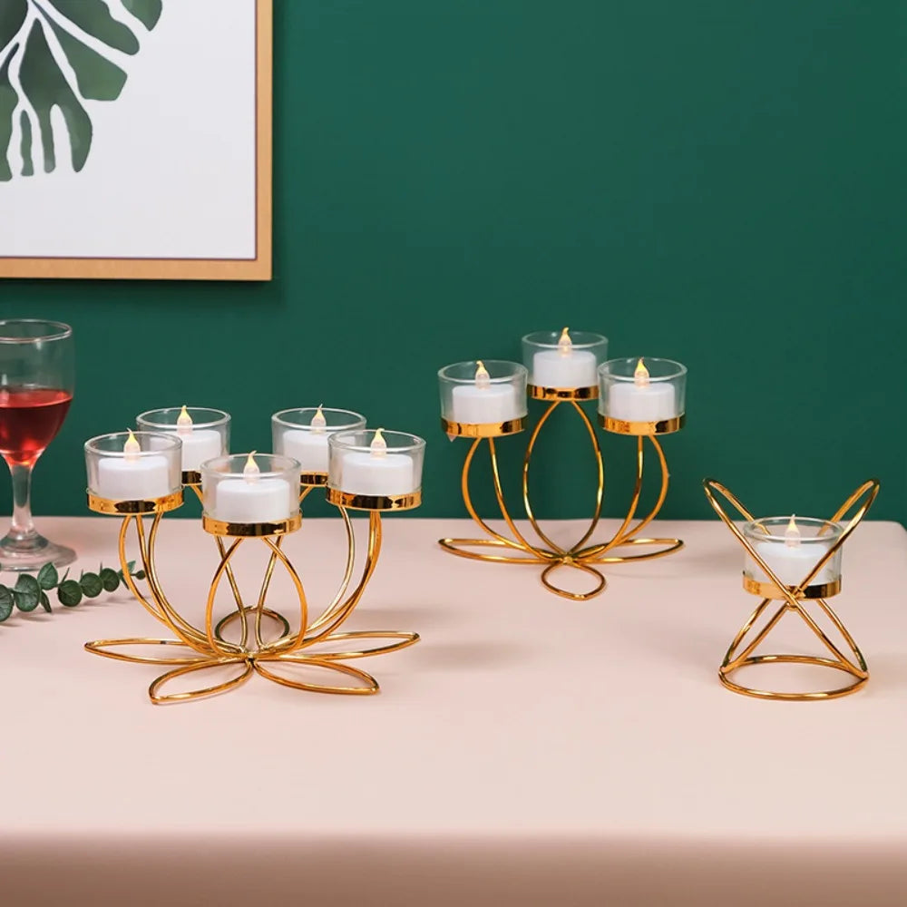Metal Candlestick Holder – Elegant Retro Candle Stand