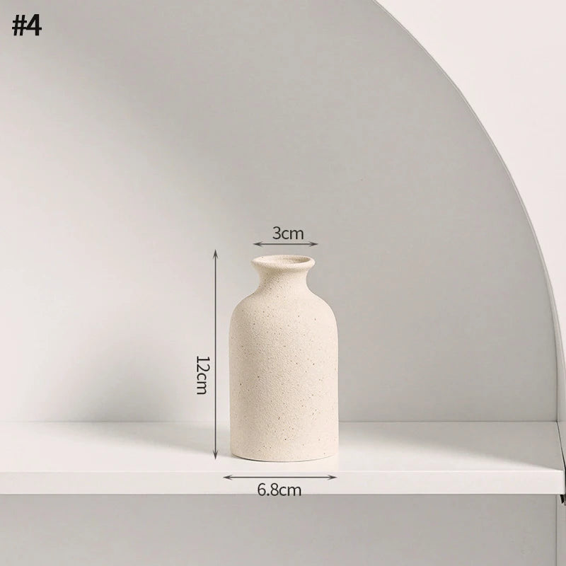 Nordic White Vase – Minimalist Home Decor Accent