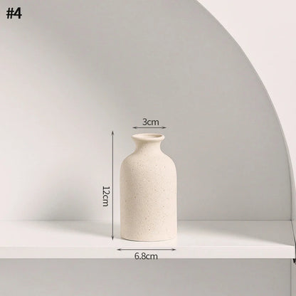 Nordic White Vase – Minimalist Home Decor Accent