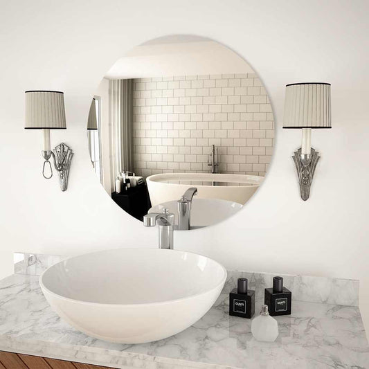 Round Wall Mirror 60 cm – Minimalist Modern Decor